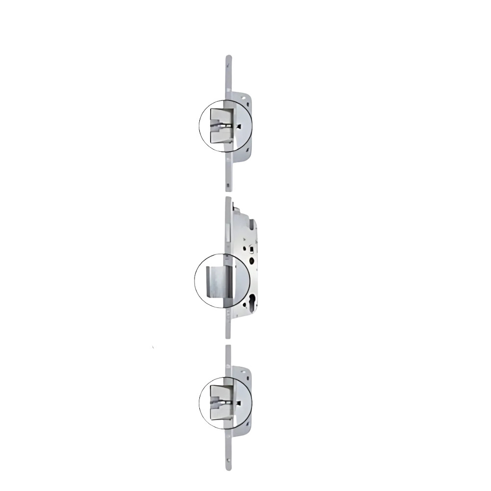 Secury Automatic Multipoint Lock Key Operated 45mm Backset 92mm PZ Gear Driven