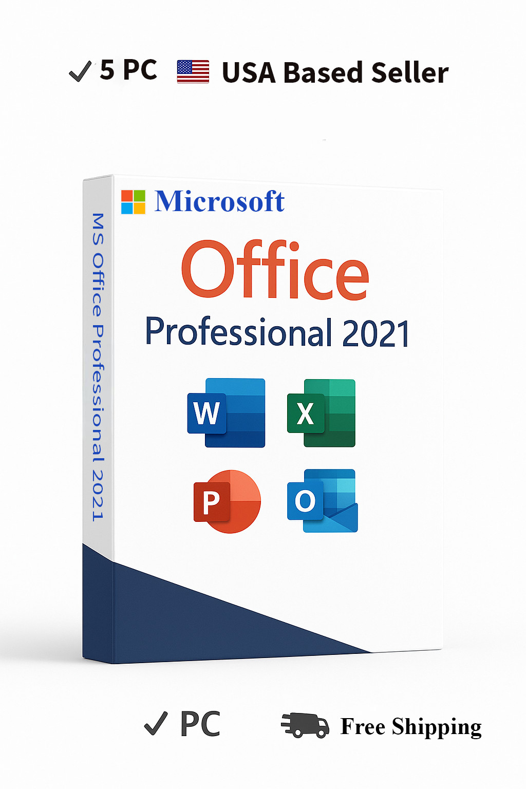 Microsoft Office Professional Plus 2021 retail 5PC product usb sealed genuine