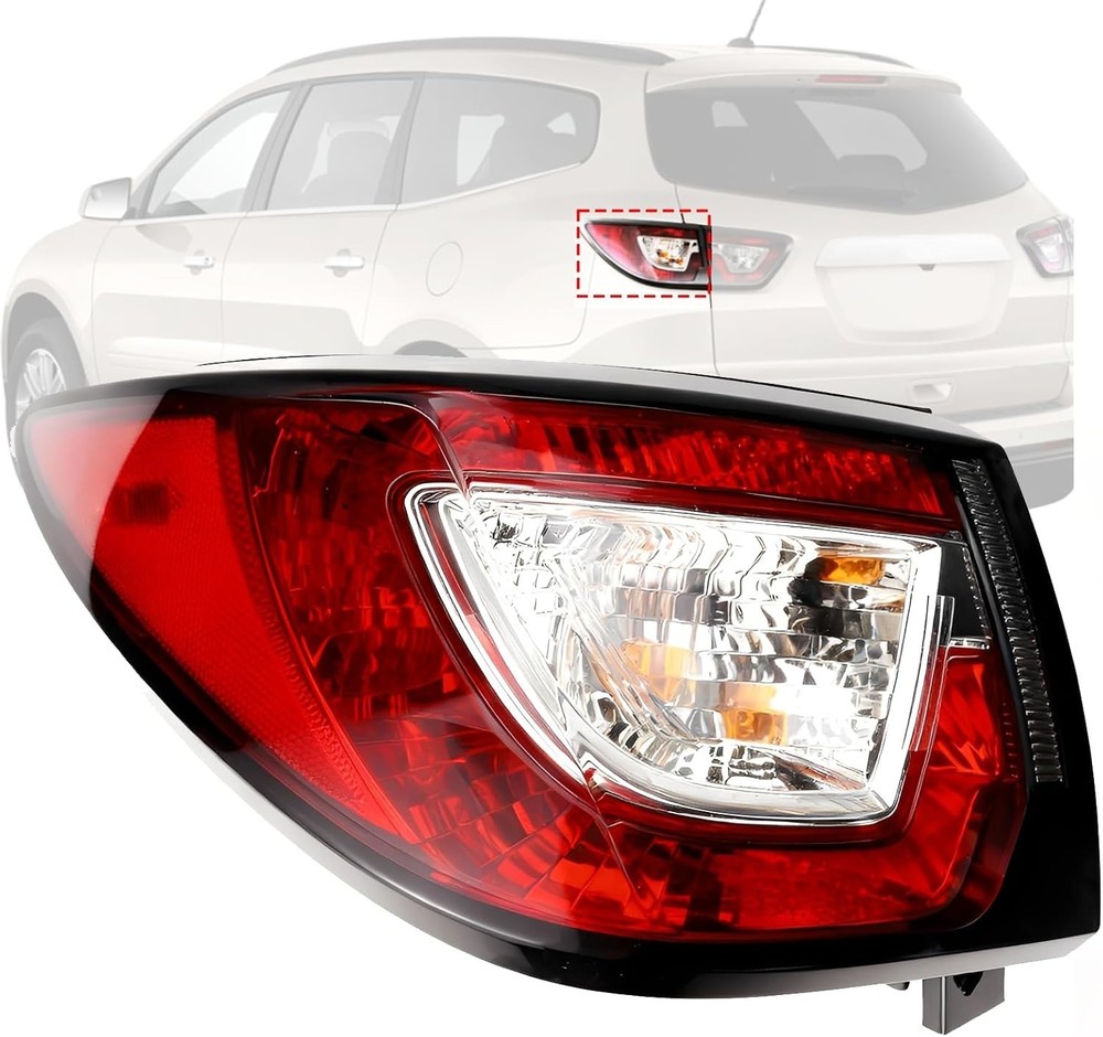 Tail Light Assembly Outer Left Driver Side Compatible with Chevrolet Traverse 2