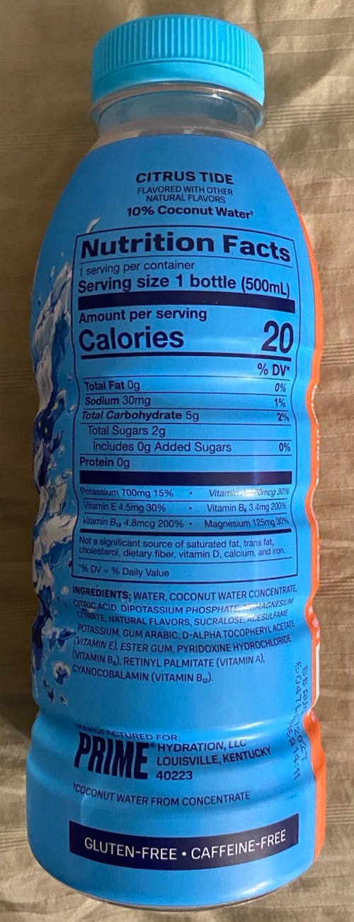 NEW LIMITED FROSTBITE FUSION PRIME HYDRATION DRINK 16.9 FL OZ KYRO & LUKEN