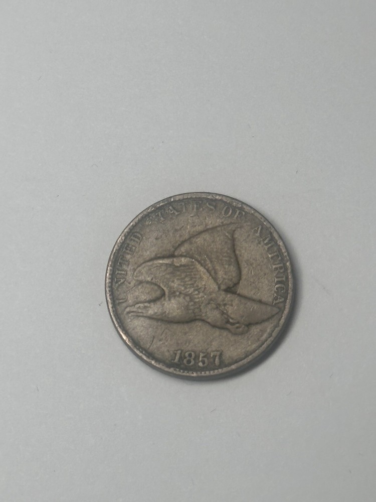 1857 Flying Eagle Cent F