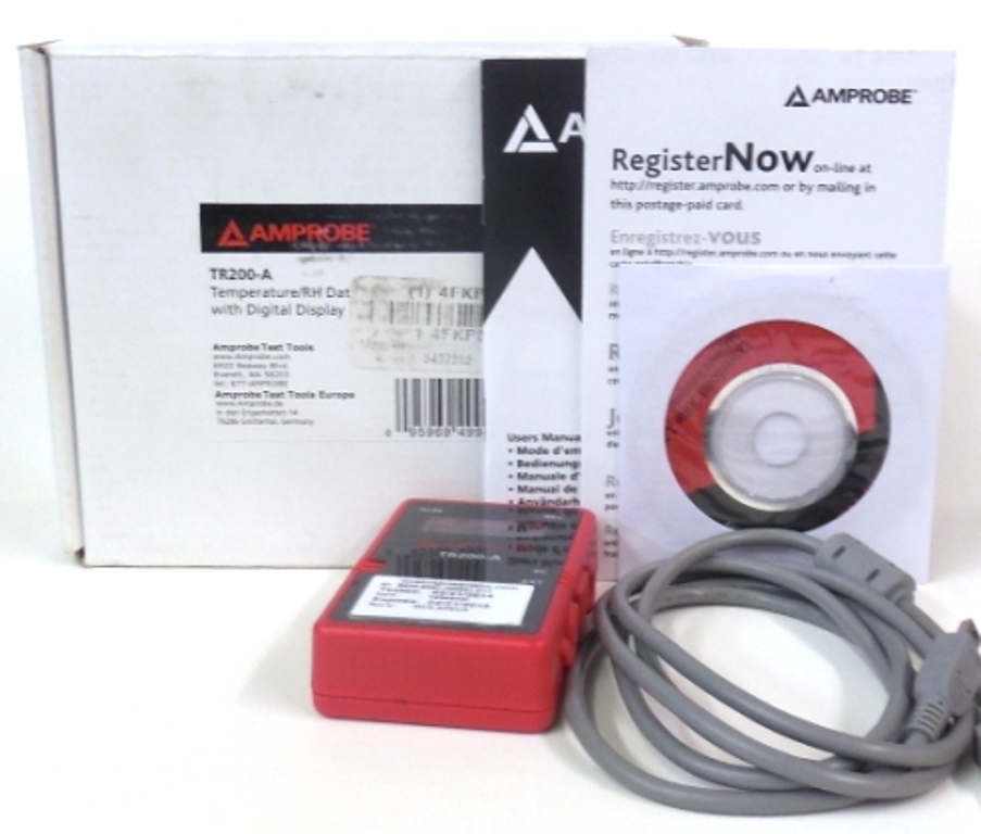 AMPROBE,  DATA LOGGER, TEMPERATURE AND HUMIDITY TR200-A, NIB
