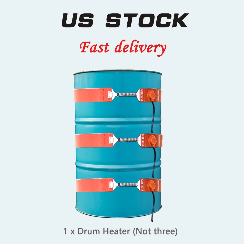 1 PCS 55 Gallons Metal Drum Heaters 1000W 115V 50 - 300°F without thermostat