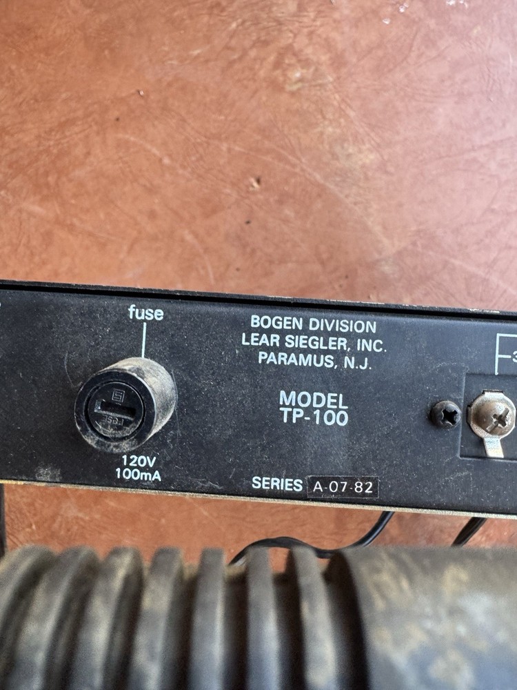 Bogen TP-100A Digital Tuner Powers On