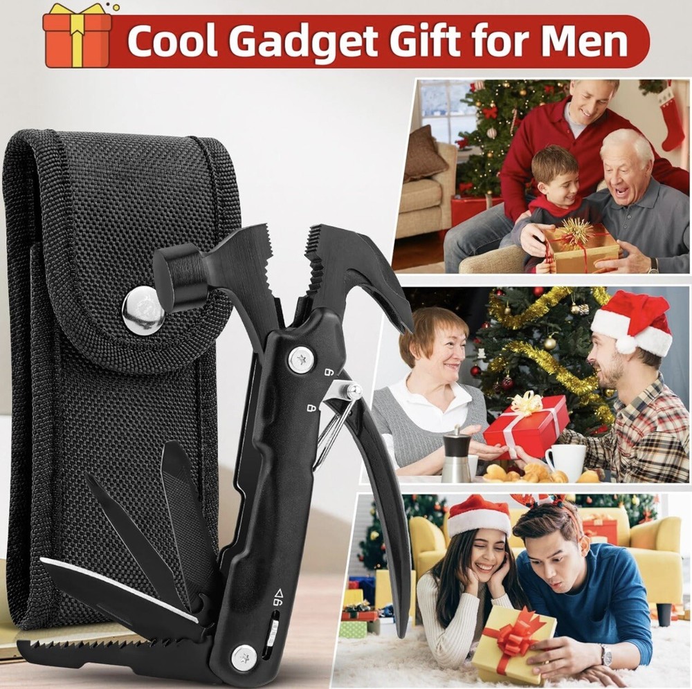 Hammer Multi Tool Camping Accessories Survival Gear Multi Tools With Nylon Case