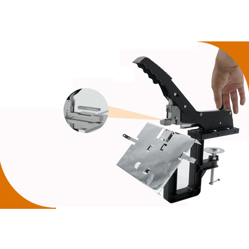 Professional Manual Dual Flat Riding Nail Saddle Stitch Stapler Binding Machine