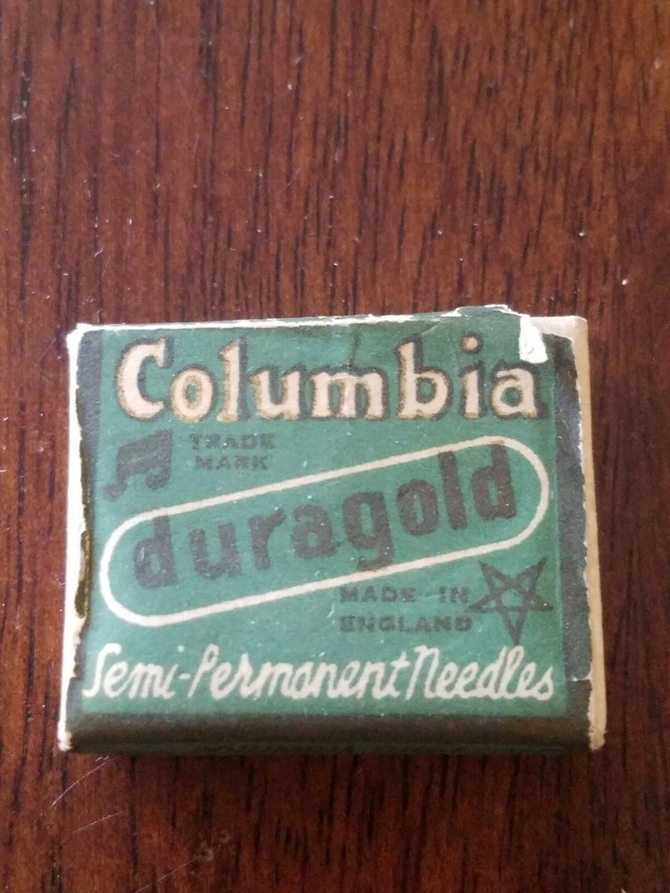 Gramophone phonograph needle box, columbia duragold