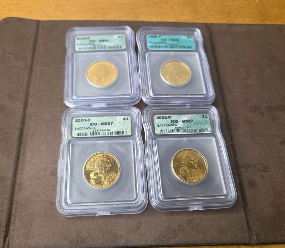 AUTHENTICATED SACAGAWEA DOLLAR COINS ASSORTED YEARS