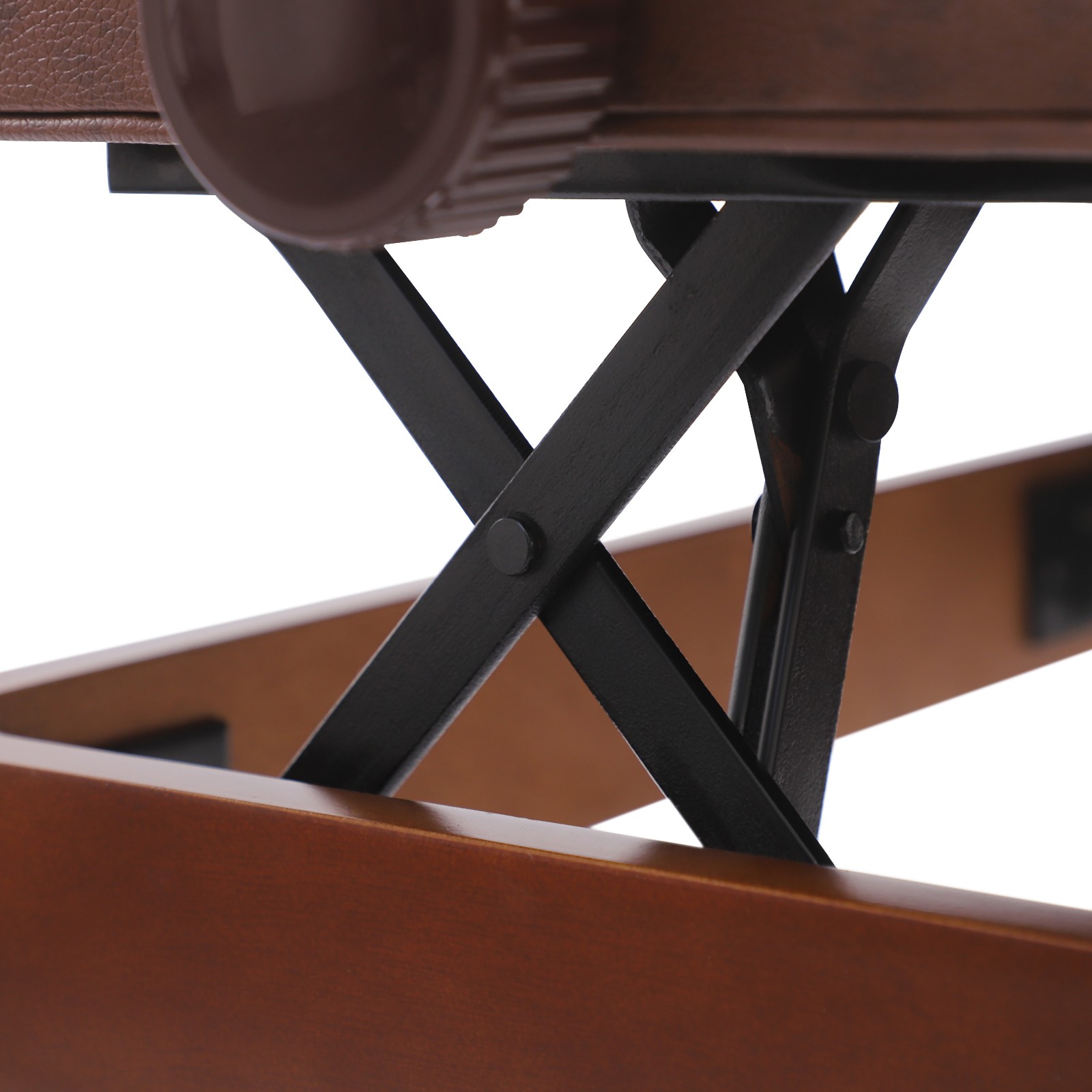 Double Seater Piano Bench Adjustable Duet Piano Bench Piano Bench w/Storage Box