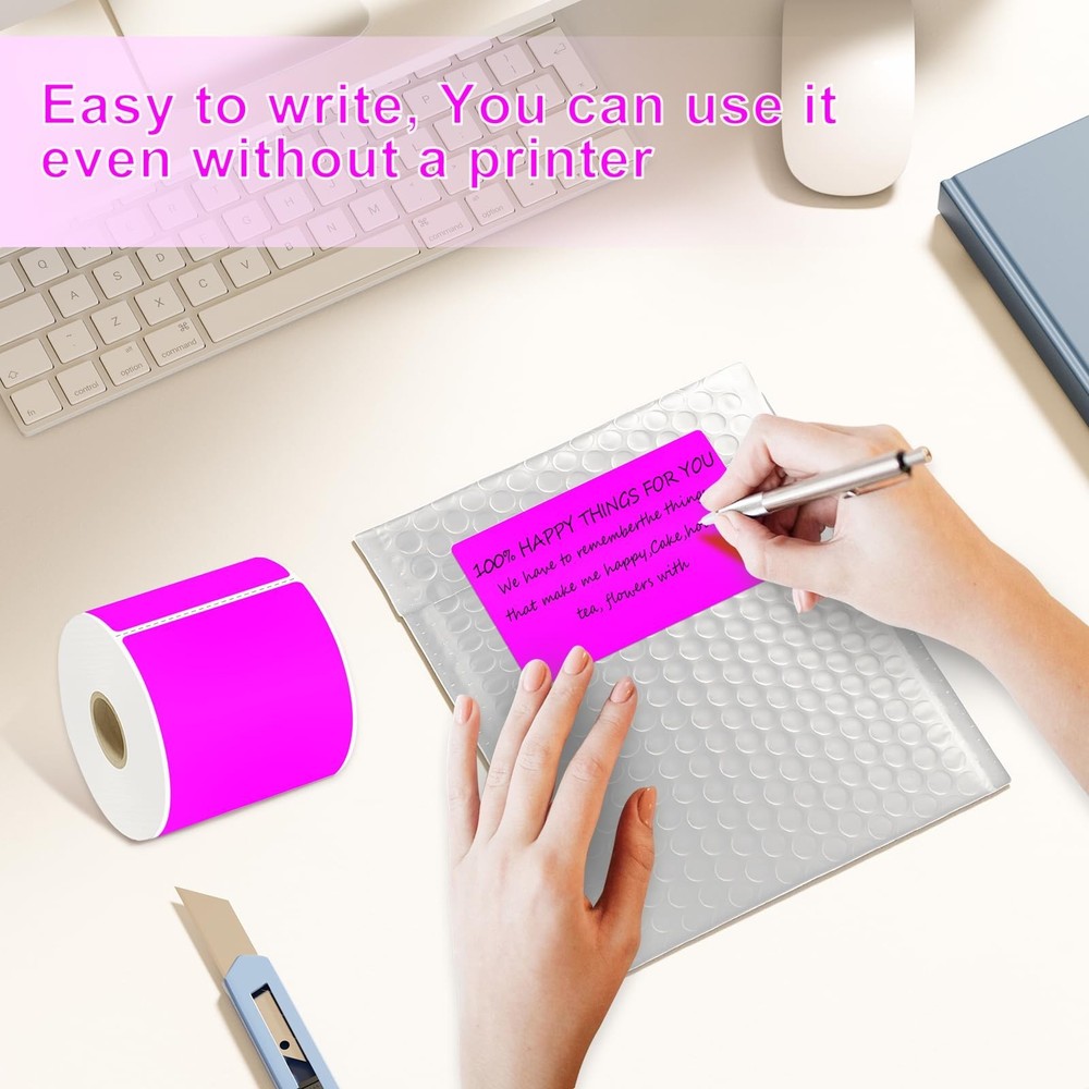 3 X 5 Inch Printable Waterproof Rectangle Color Coding Labels, 300 Per Roll A...