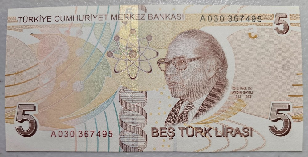 Turkey 5 Lira 2009 Unc