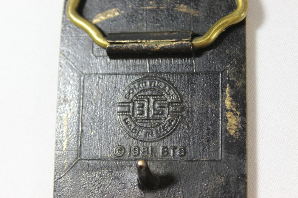 1981 Smith Tool Solid Brass Belt Buckle BTS Made in USA