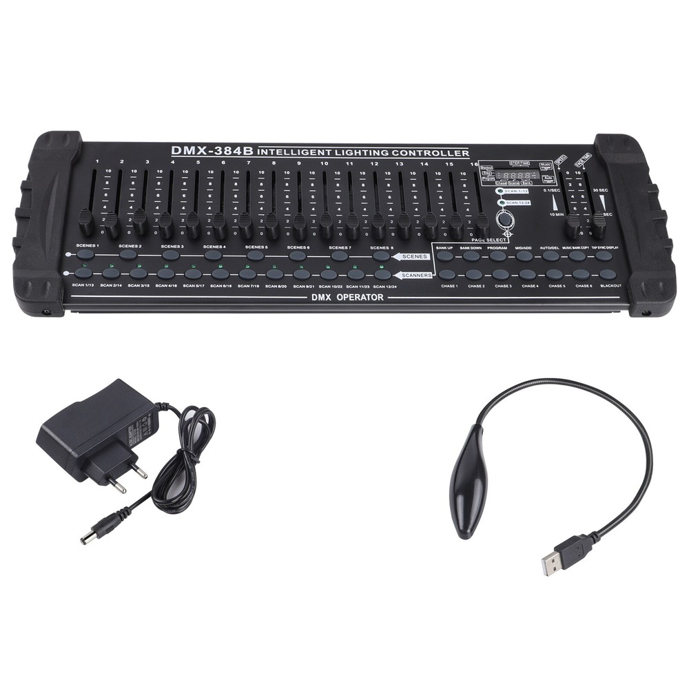DMX 512 384 Channels Operator Console Controller For Stage Lighting DJ Party