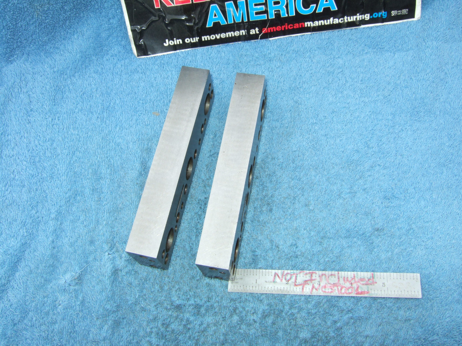 PARALLELS STEP (2) BLOCKS TAPPED MACHINIST TOOLMAKER PRECISE SURFACE GRIND MILL