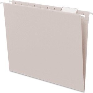 Colored Hanging File Folder with Tab, 1/5-Cut Adjustable Tab, Letter Size, Gr...
