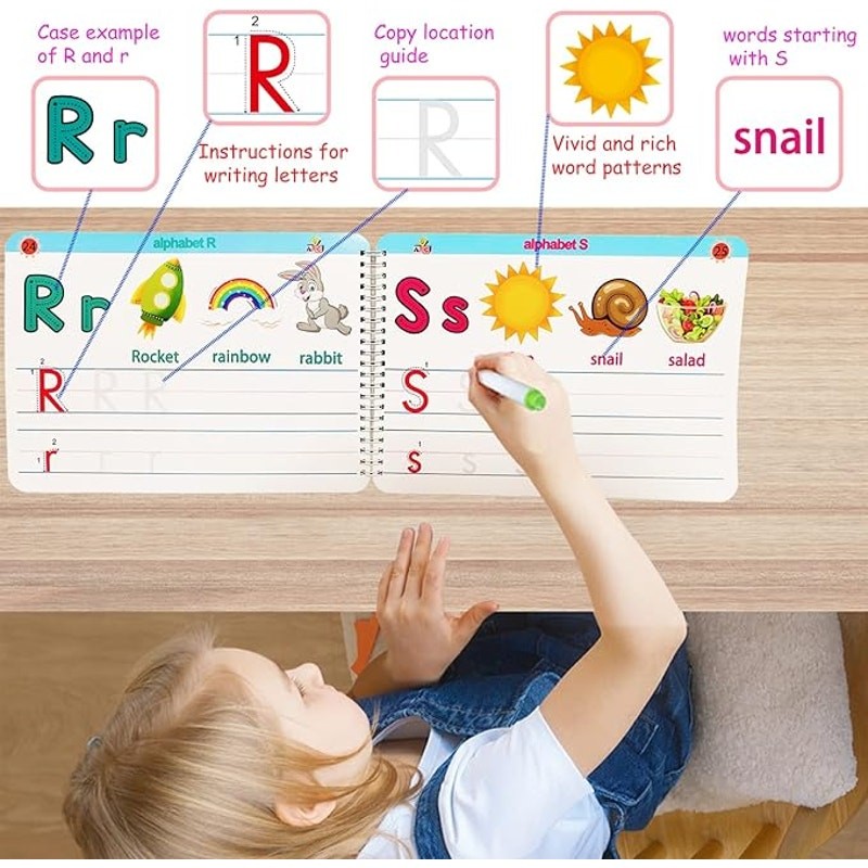 Preschool Learning Activities Educational Workbook -NEW