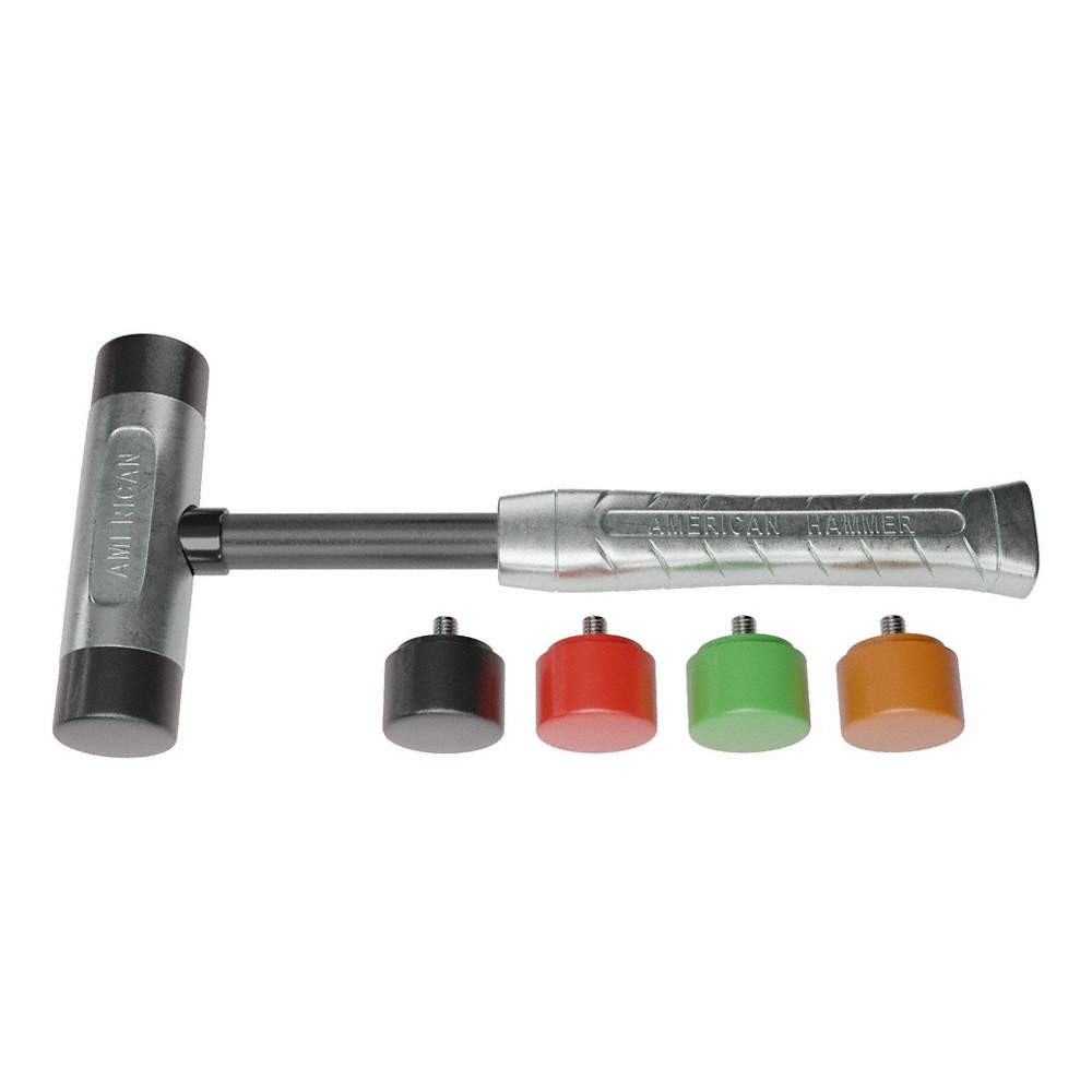 AMERICAN HAMMER  Replaceable Tip Hammer,Aluminum,2 lb 889NT4