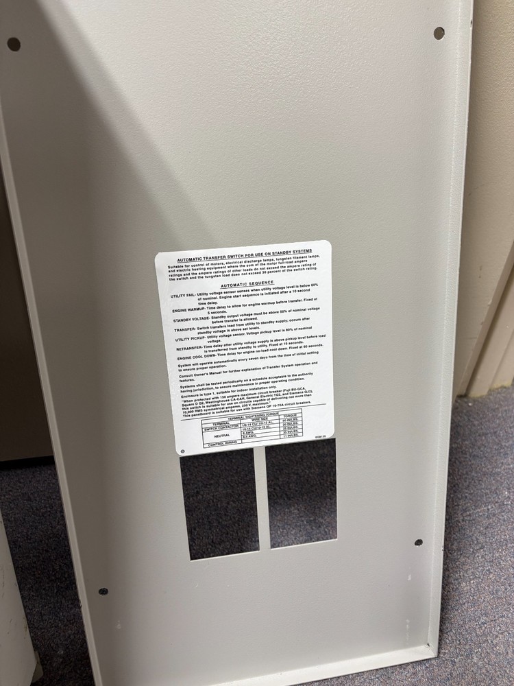 Generac RTS Series Automatic Transfer Switch-Emergency Load Center