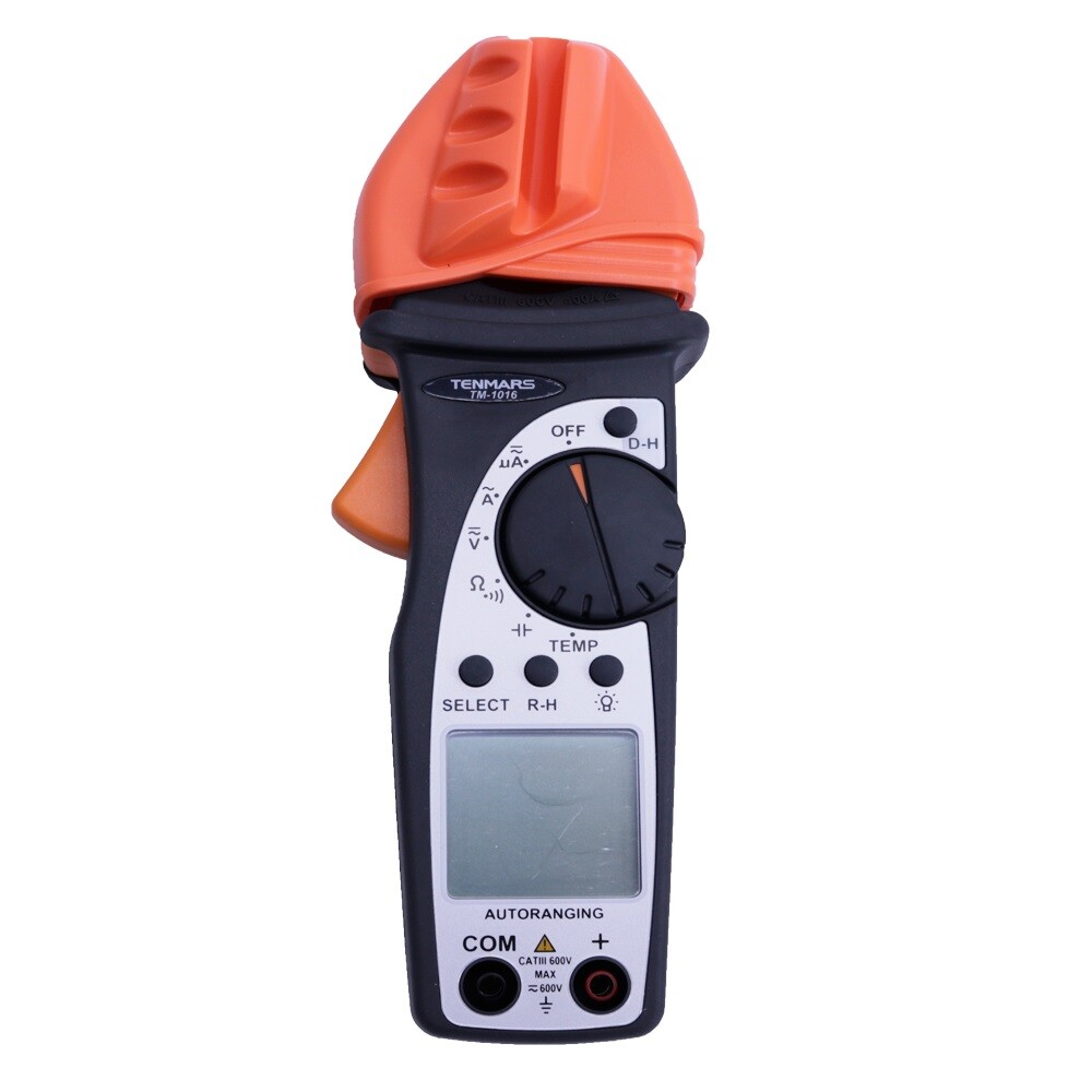 TENTARS AC-HVAC TM-1016 Clamp Meter Continuity, Capacitance, Temperature #