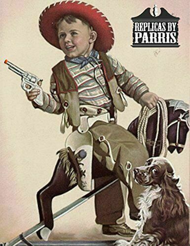 Judge Cap Gun Western Cowboy 8 Ring Shot Plastic Pistol Revolver Prop Gun