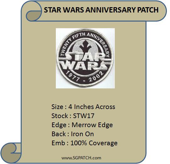 STAR WARS 25TH ANNIVERSARY PATCH - STW17