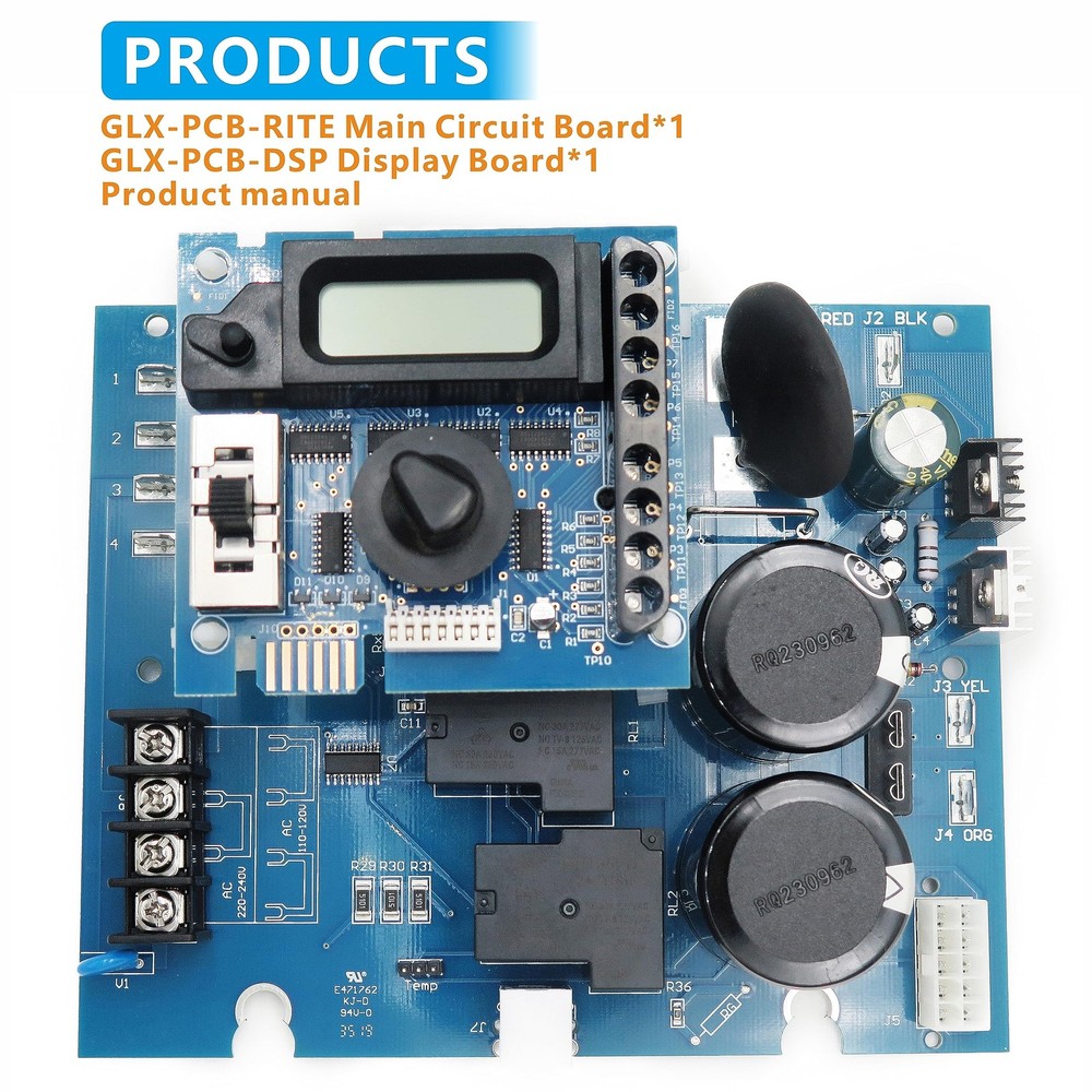 GLX-PCB-RITE Main Circuit Board & GLX-PCB-DSP Display Board, Compatible with...