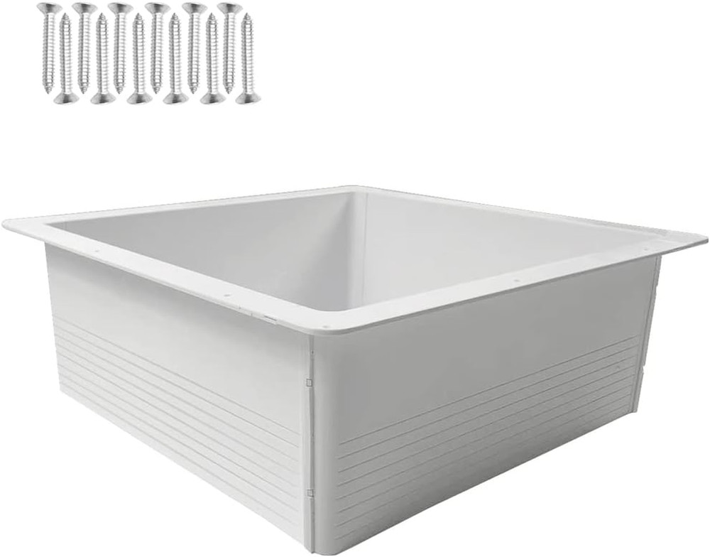 Deep Radius Vent Garnish Replacement - 5.5" Vertical Leg, ABS Material