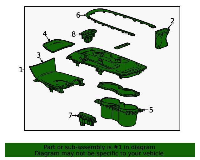 Genuine GM Shift Panel 84937563
