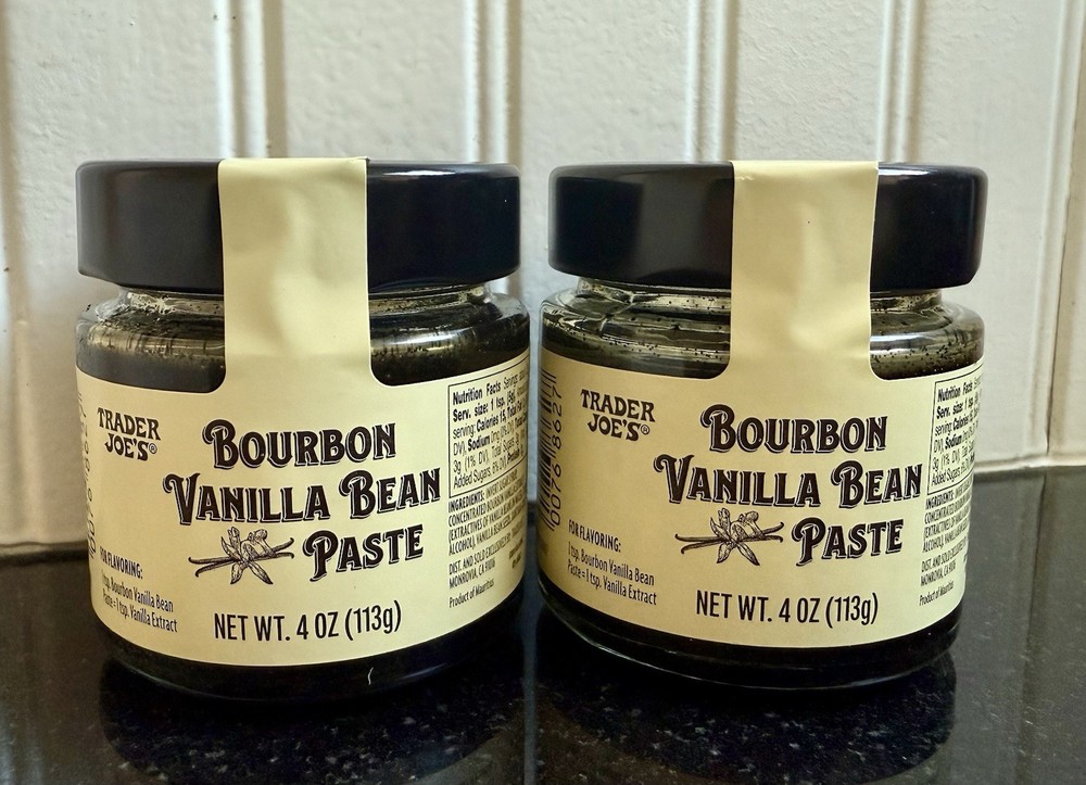 2 Pack Trader Joe’s Bourbon Vanilla Bean Paste  4 oz