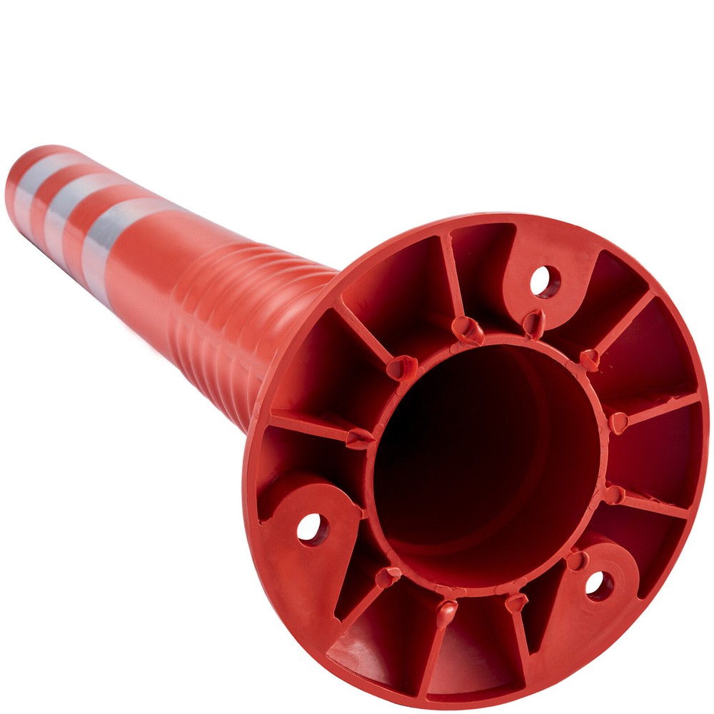 VEVOR Traffic Delineator Posts Flexible Channelizer Cone 30" Spring Post 6PCS