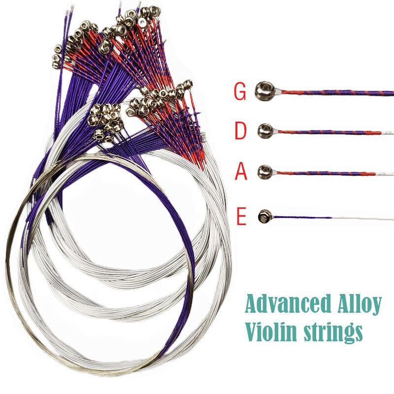 20sets Pro Alloy Violin E A D G Strings, Medium soft Violin String 3/4-4/4