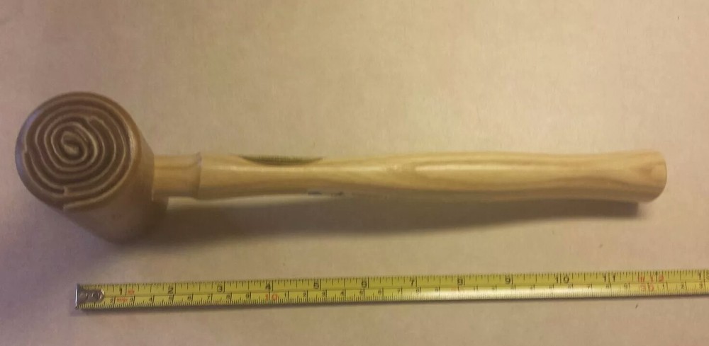 C S Osborne 196-4 Solid Head Rawhide Mallet, non marring, soft strike