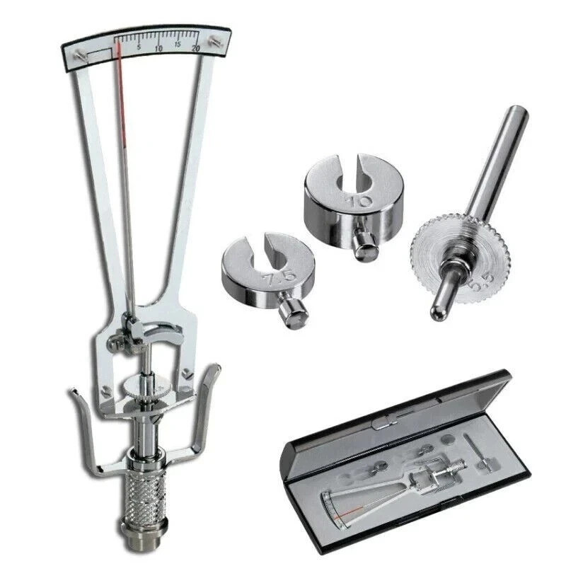 Schiotz Tonometer Original with 3 Weights & Plunger in Case