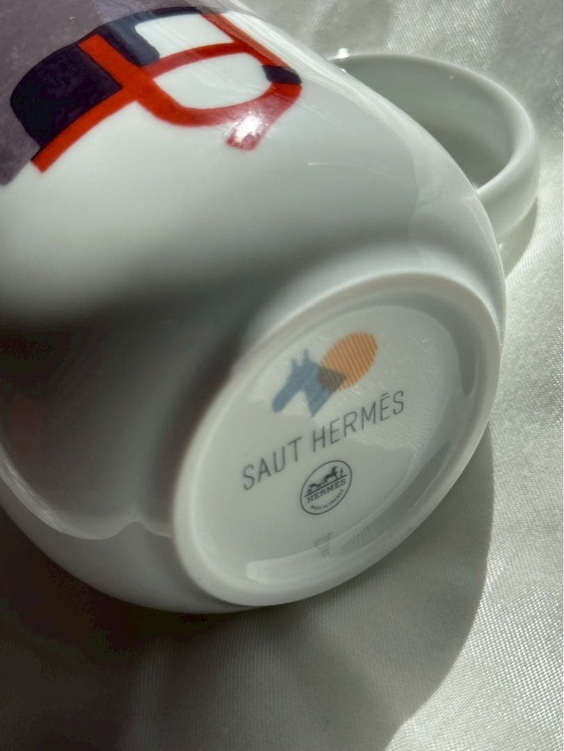HERMES SAUT HERMES MUG Coffee Cup with Box Genuine Authentic Box Included