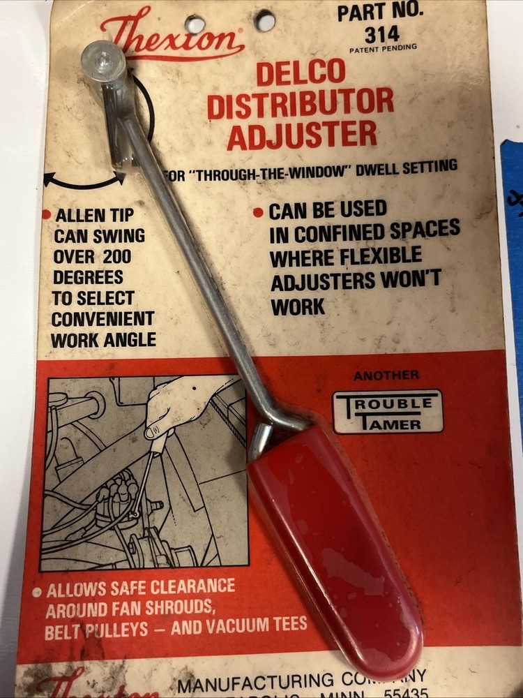 Thexton Delco Distributor Adjuster Tool 314 Vintage Ignition Timing Engine Use