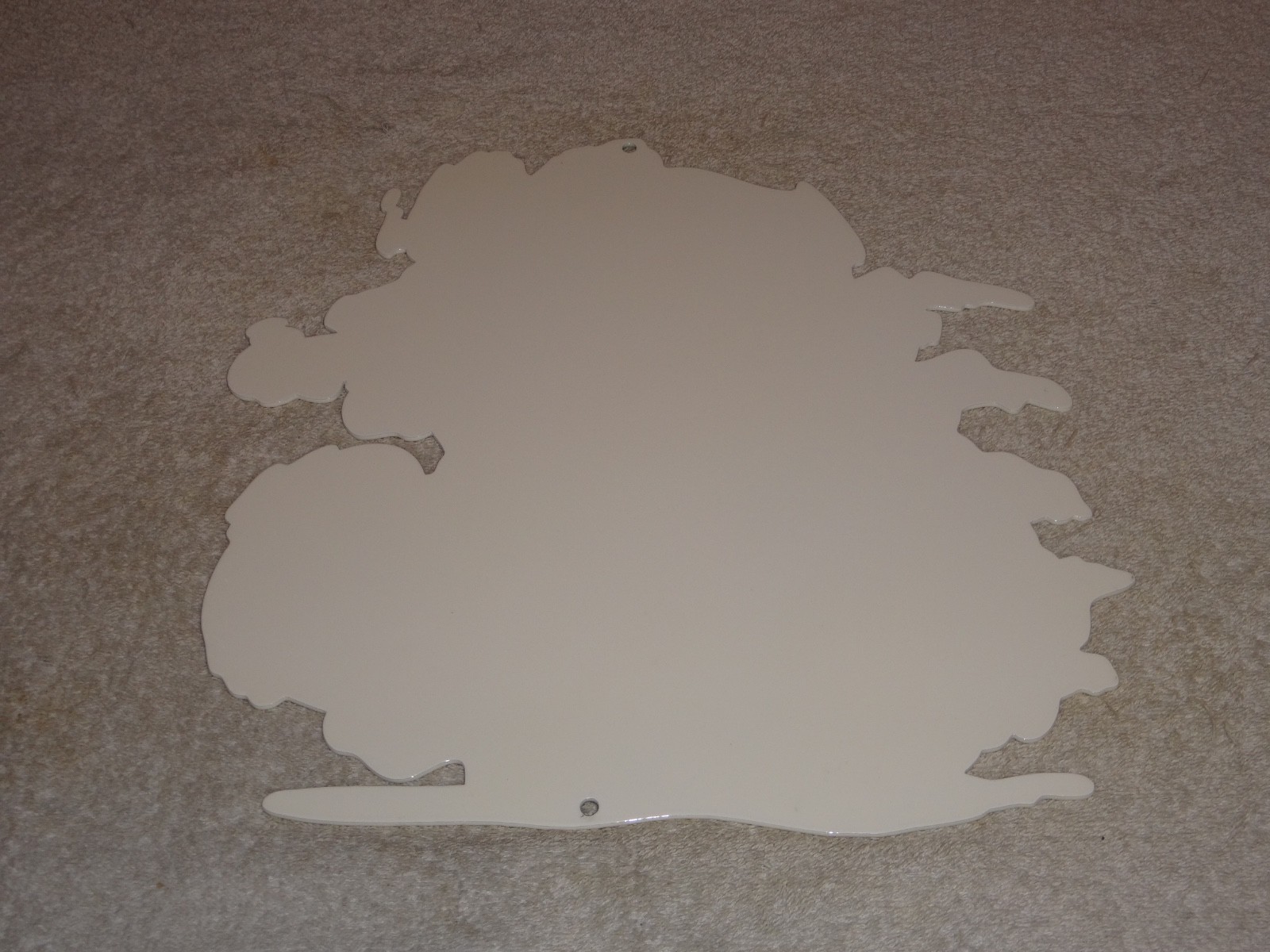 VINTAGE RATFINK RIDES MOTORCYCLE 12" PORCELAIN METAL RAT FINK GASOLINE OIL SIGN