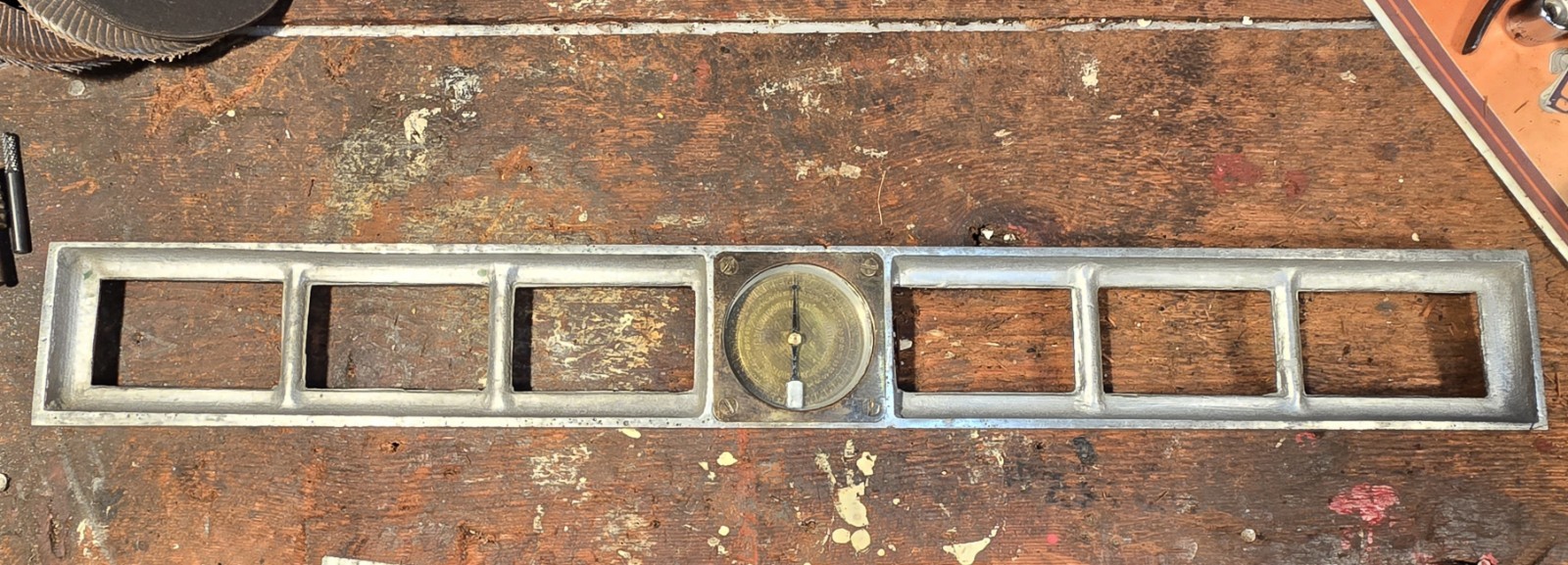 Antique 28" Union Gravity Level Co Inclinometer Patent 1923, Sioux City, Iowa