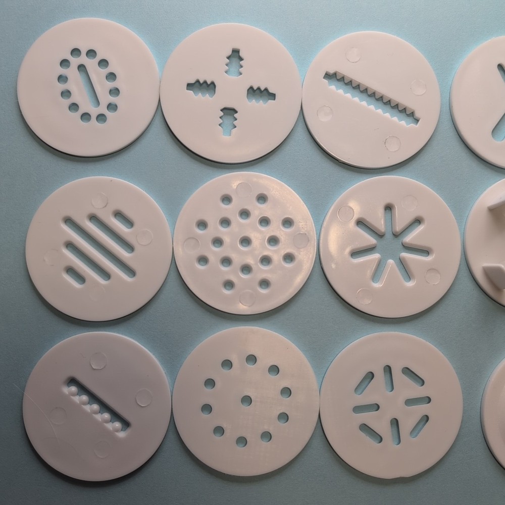 Cuisinart Manual Cookie Press Complete Accessories Bundle - 12 Discs, 8 Tips