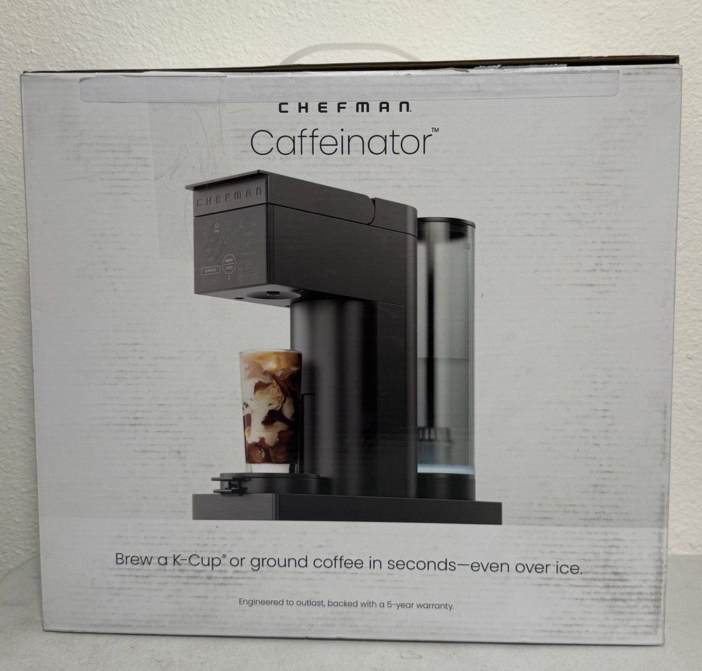 Chefman Caffeinator Single Serve Coffee Maker – RJ14-DB-MID-WM - Missing POD