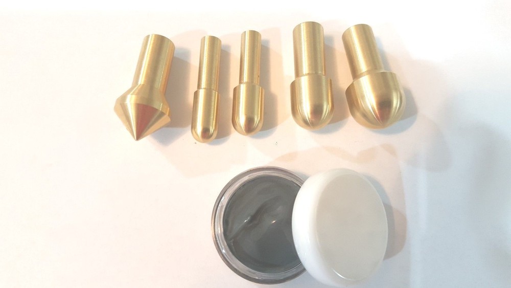 Gunsmith Tools 5 Brass Muzzle Laps-Rifle Or Pistol Crowning Kit - Lapping Crown