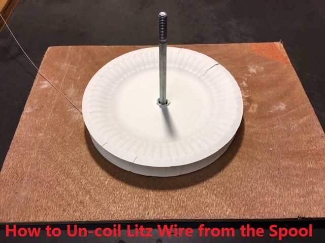 Litz wire 27/36 for High-frequency Equiment coil, Single layer insulation, 100'
