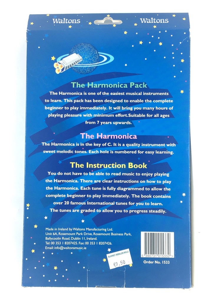 Waltons Learn to Play Harmonica Delta Key C for Beginners with Book