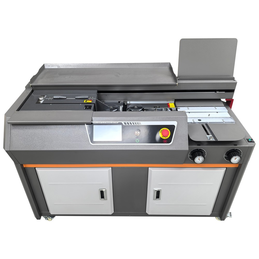 A4 Automatic Book Binding Machine 220V Side-Glued Book Binder 7" Touch Screen US