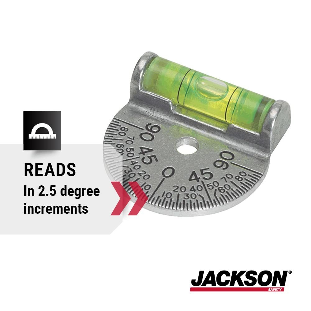 Jackson Safety Welding Level Dial Set DSL 180° Adjustable Protractor Curv-O-Mark