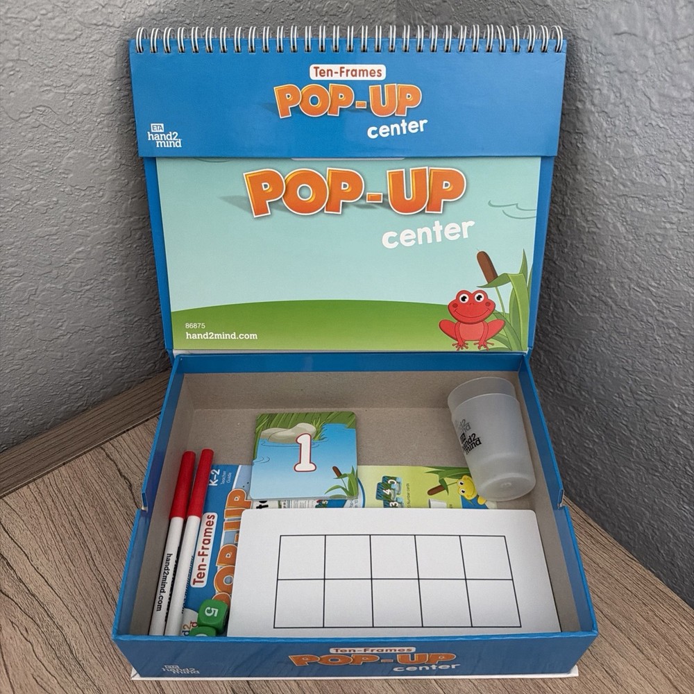 hand2mind Ten-Frames Pop-Up Learning Activity Center 10 Activities No Prep K-2