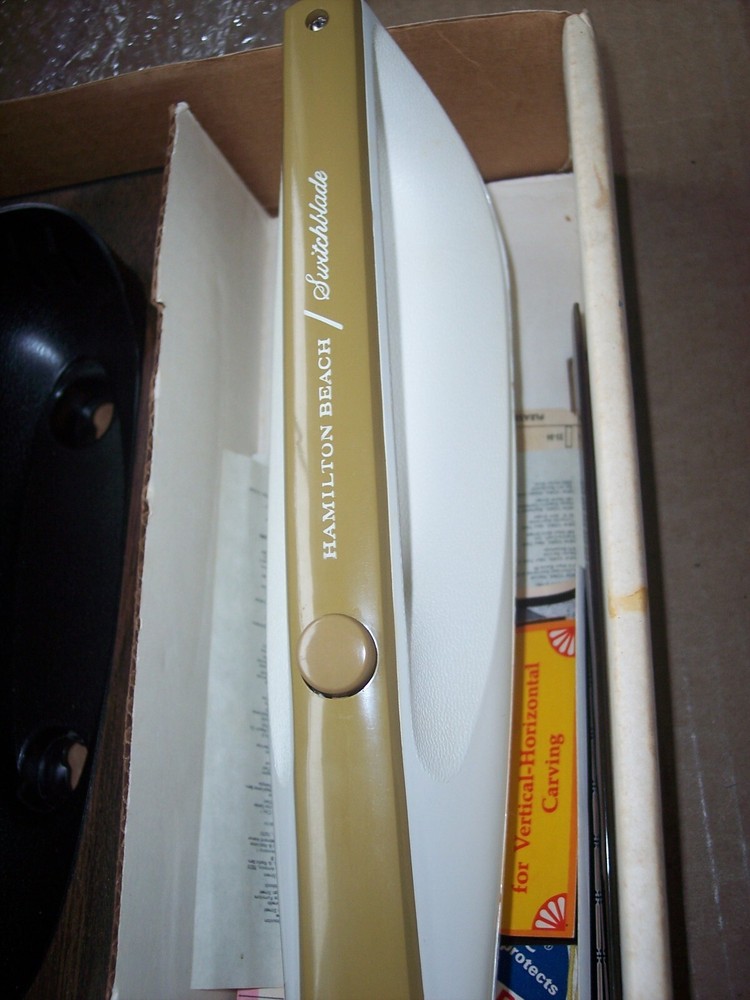 vintage Hamilton Beach switchblade electric Kitchen knife wall mount kit *nice*