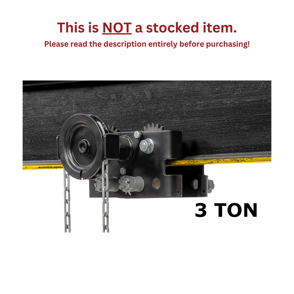 CMCO - UNIVERSAL TROLLEY - 3 TON CAPACITY, GEARED