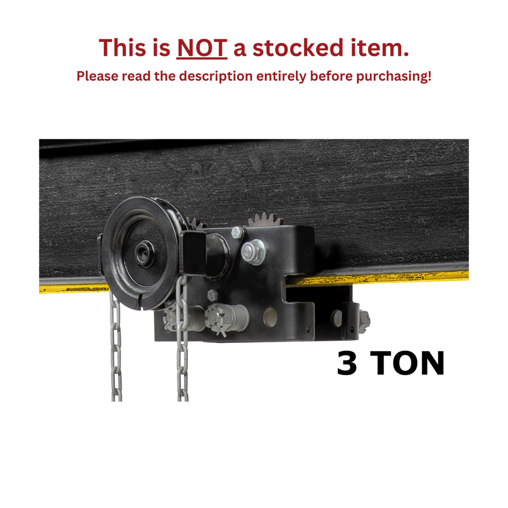 CMCO - UNIVERSAL TROLLEY - 3 TON CAPACITY, GEARED