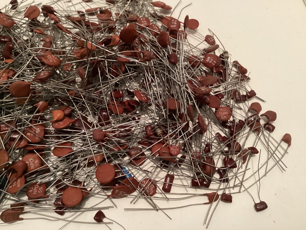 Vintage Assorted capacitors - 15oz