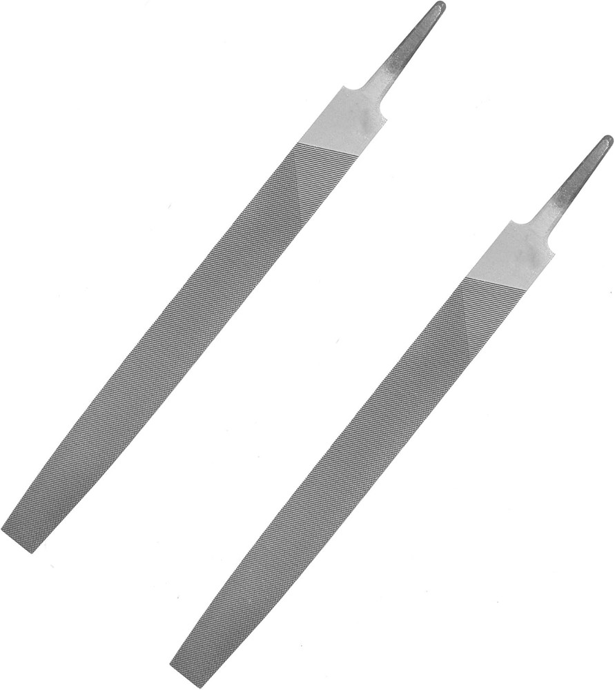 Axe File Sharpener Set 2PCS 8Inch, SKZIRI Flat Metal Axe File Rectangular Cut Mi